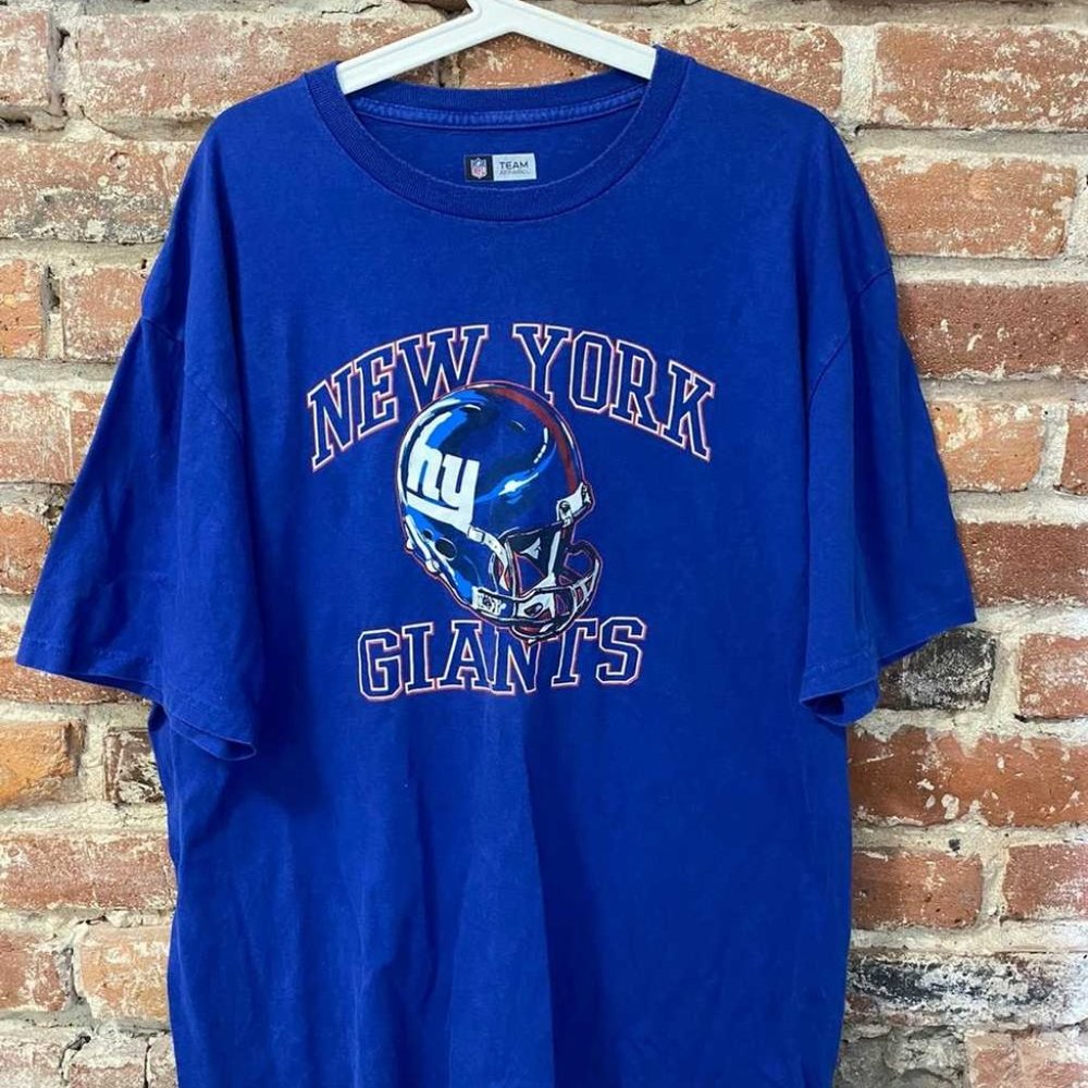 New York Giants × Soccer Jersey × Vintage Giants New York Soccer t-shirt 00s